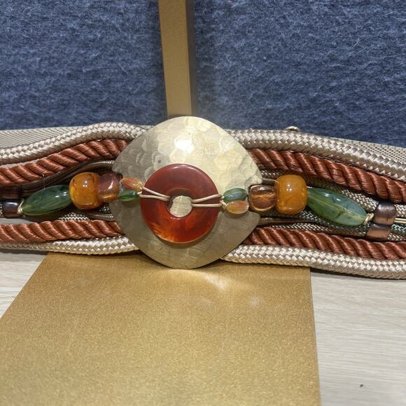 Vintage Concho Boho Beaded Women Belt - Picture 5 of 9